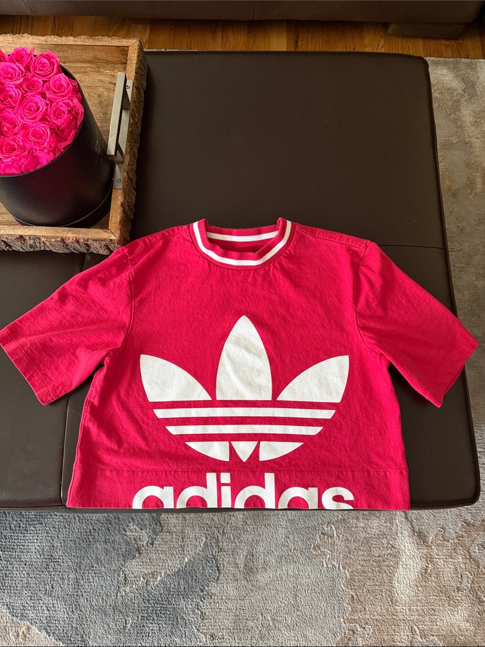 Adidas original red Cropped Tee XS, T-shirt, top